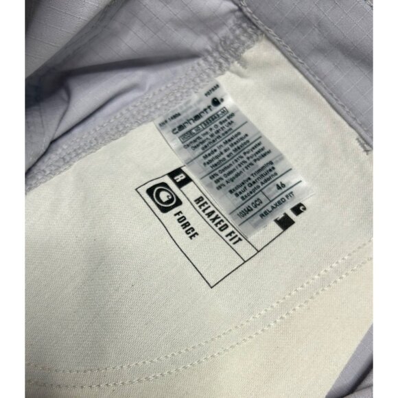 Carhartt Mens Force Relaxed Fit Ripstop Cargo Work Shorts Size 46 Gray New - Picture 7 of 8